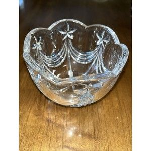 Vintage MIKASA Stars/Banners Round Bowl Candy Candles  - from Germany